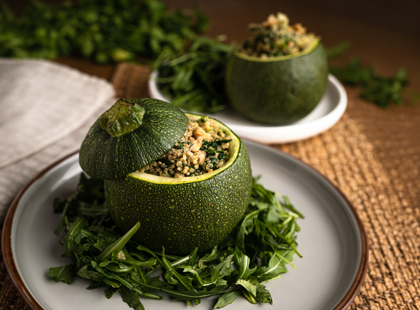 Courgette farcie du programme TBL Alimentation
